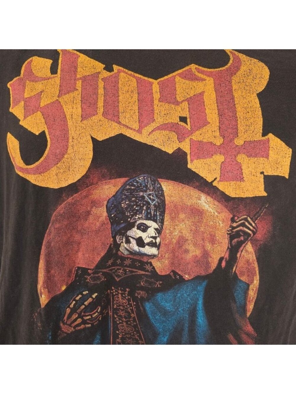 Ghost T Shirt Mens Size Large Black Papa Emeritus IV Frater Imperator - Picture 3 of 8